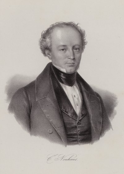 Karl Neuhaus , sveitsisk politiker (gravering) av Swiss School