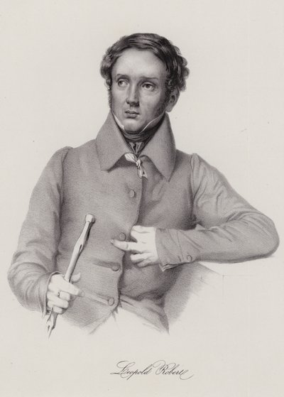 Louis Leopold Robert , sveitsisk maler (gravering) av Swiss School