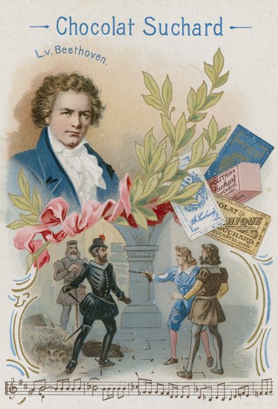 Ludwig van Beethoven , tysk komponist og pianist av Swiss School