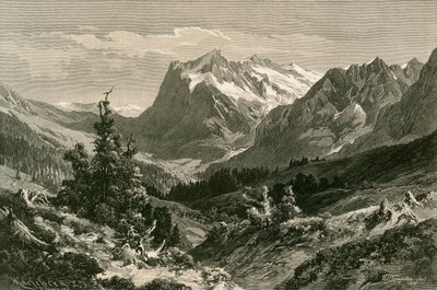Nær Grindelwald, Berner Oberland av Swiss School