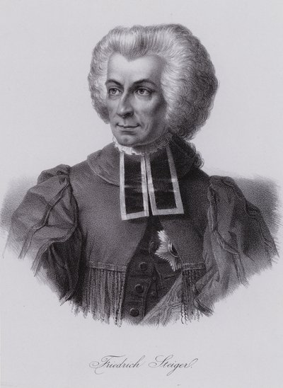 Niklaus Friedrich von Steiger , sveitsisk politiker (gravering) av Swiss School
