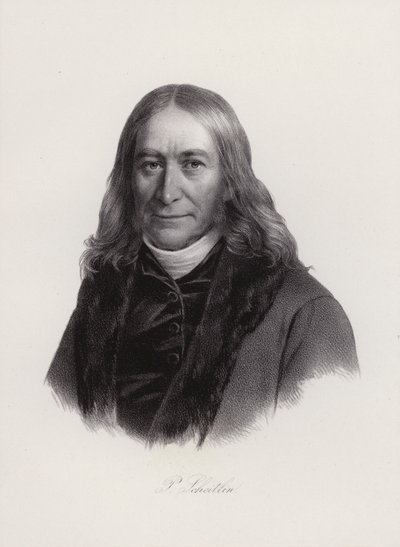 Peter Scheitlin, sveitsisk pastor og lærer (gravering) av Swiss School