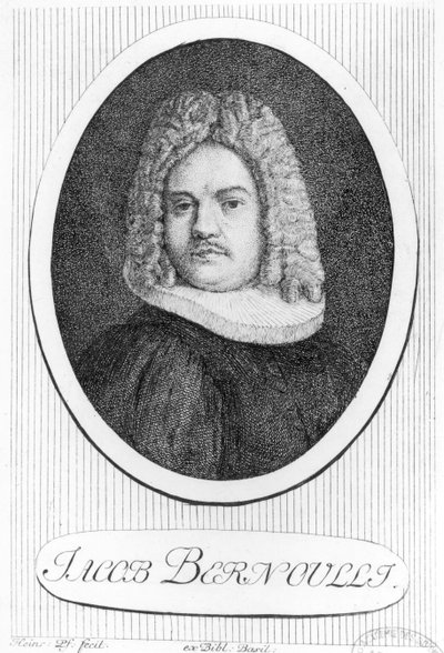 Portrett av Jacques Bernoulli (1654-1705) av Swiss School