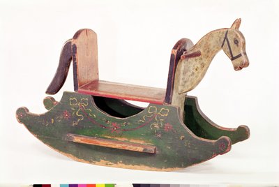 Gyngehest, 1793 (malt tre) av Swiss School