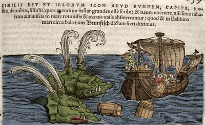 Sjømonstre, illustrasjon fra 