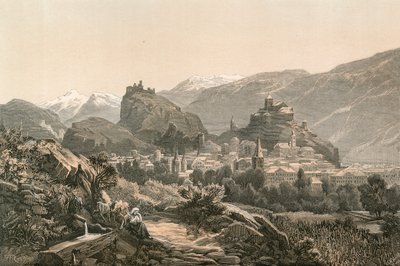 Sion, hovedbyen i kanton Valais av Swiss School