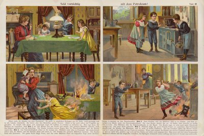 Vær forsiktig når du bruker petroleum (chromolitho) av Swiss School