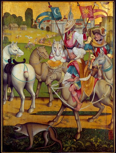 The Riding of the Magi Kings Painting of the Swiss School. 1460 ca. Dijon, Museum of Fine Arts av Swiss School