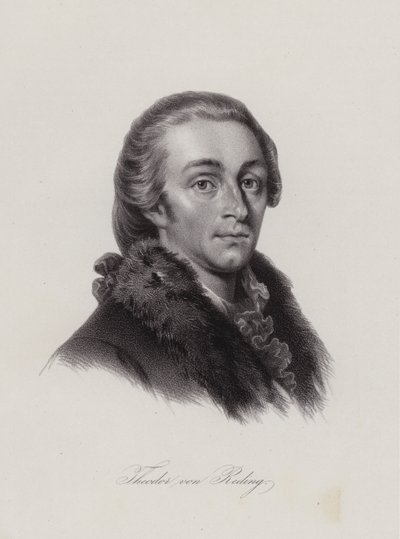 Theodor von Reding, Swiss-born Spanish general (engraving) av Swiss School
