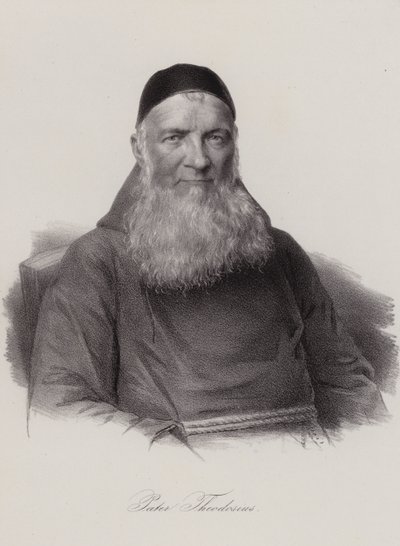 Theodosius Florentini , sveitsisk prest og sosial reformator (gravering) av Swiss School