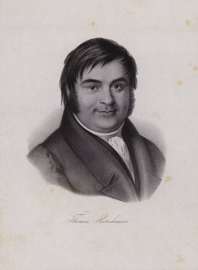 Thomas Bornhauser , sveitsisk teolog (gravering) av Swiss School