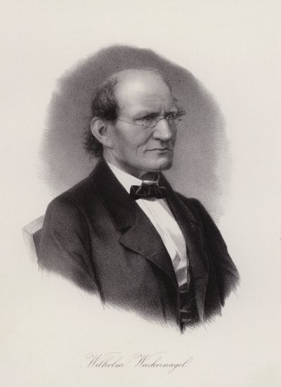Wilhelm Wackernagel , tysk-sveitsisk filolog (gravering) av Swiss School