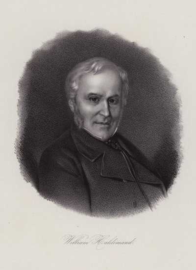 William Haldimand , engelskfødt politiker, bankmann og filantrop som bodde i Sveits (gravering) av Swiss School