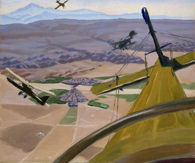 Over Hills of Kurdistan: Flying above Kirkuk, 1919 av Sydney Carline