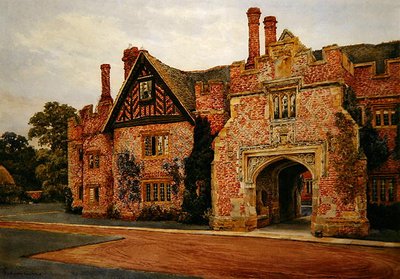 Compton Wynyates, Warwickshire (akvarell på papir) av Sydney Currie