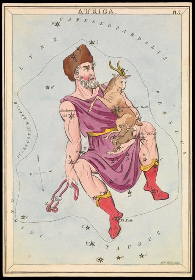 Vognfører, ca. 1825 (kort, papir, silkepapir) av Sydney Hall