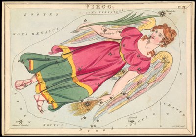 Jomfruen, ca. 1825 (kort, papir, silkepapir) av Sydney Hall