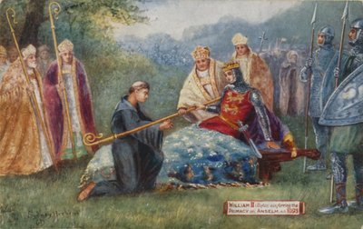 William II som gir Anselm forrang, 1093 av Sydney Herbert