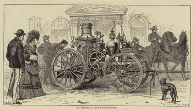 En amerikansk dampbrannmotor av Sydney Prior Hall