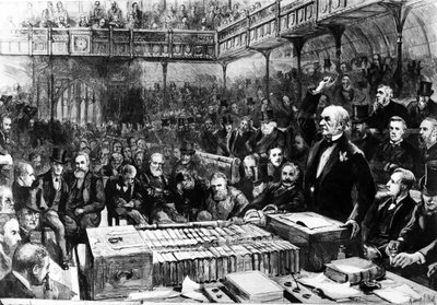 Hjemmestyredebatt i Underhuset - Gladstone