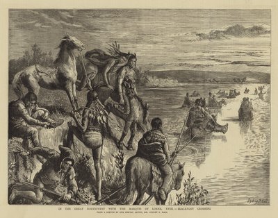 I Great North-West med Marquis of Lorne, XVIII, Blackfoot Crossing av Sydney Prior Hall