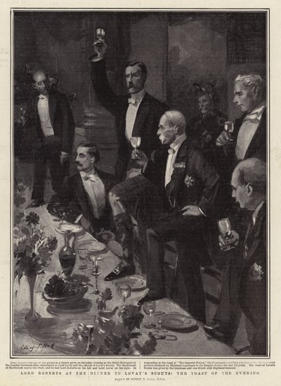 Lord Roberts på middagen til Lovats speidere, kveldens skål av Sydney Prior Hall
