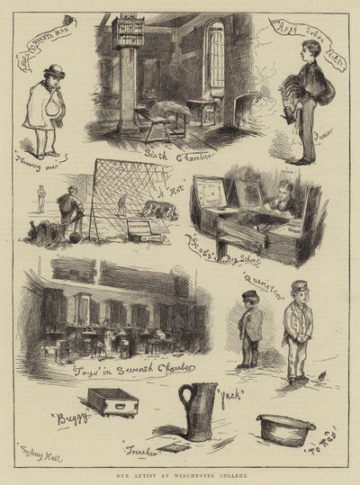 Vår artist ved Winchester College av Sydney Prior Hall