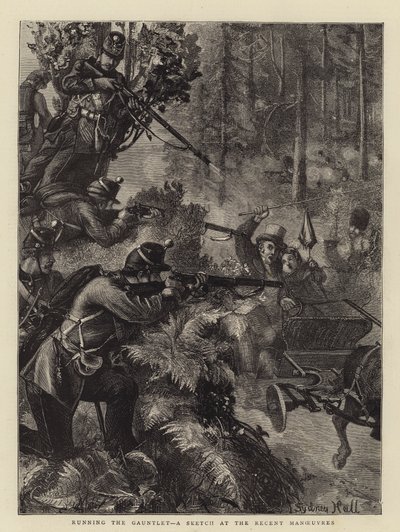 Running the Gauntlet, en skisse ved de siste manøvrene av Sydney Prior Hall