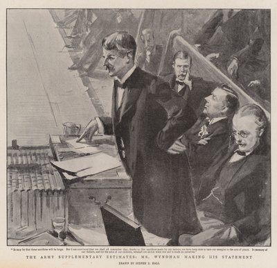 The Army Supplementary Estimations, Mr Wyndham avgir sin uttalelse av Sydney Prior Hall
