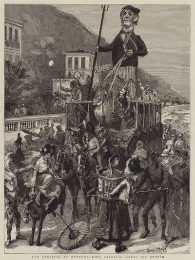 The Carnival at Mentone, King Carnival lager sin hovedrett av Sydney Prior Hall