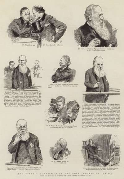 Parnell-kommisjonen ved Royal Courts of Justice av Sydney Prior Hall