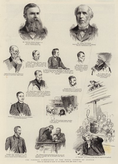 Parnell-kommisjonen ved Royal Courts of Justice av Sydney Prior Hall
