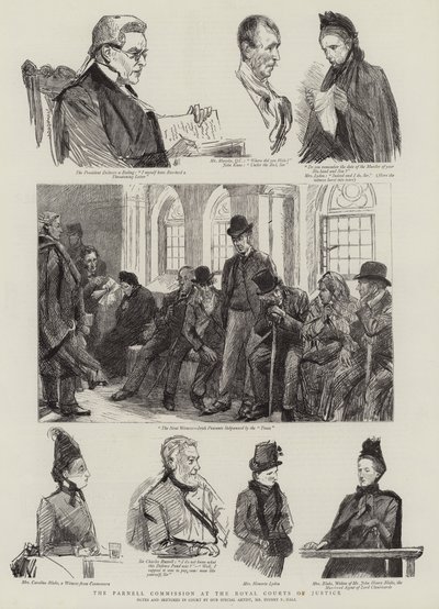 Parnell-kommisjonen ved Royal Courts of Justice av Sydney Prior Hall