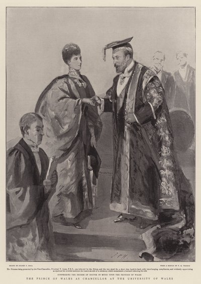 Prinsen av Wales som kansler ved University of Wales av Sydney Prior Hall
