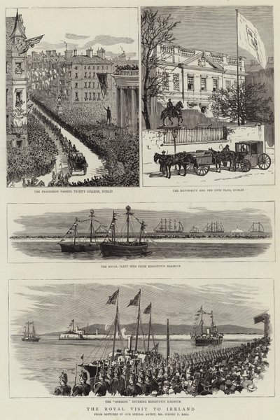 Det kongelige besøket til Irland av Sydney Prior Hall
