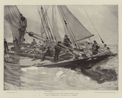Yachtsesongen på Cowes av Sydney Prior Hall