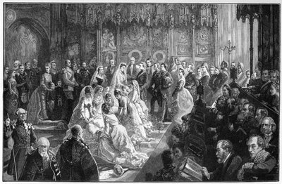 Prinsesse Louises ekteskap, 21. mars 1871, 1900. av Sydney Prior Hall