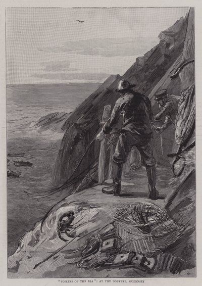 Toilers of the Sea, ved Gouffre, Guernsey av Sydney Prior Hall