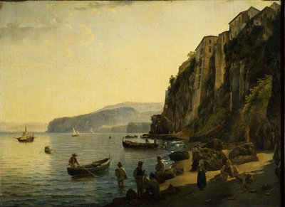 Den lille havnen i Sorrento, 1826. av Sylvester Feodosiyevich Shchedrin