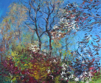 Blomst og blå himmel av Sylvia Paul