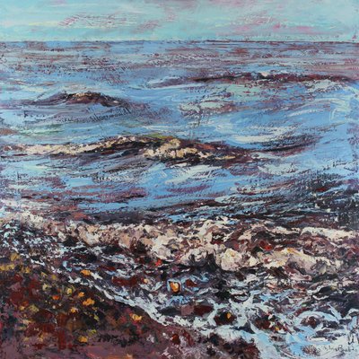 Frisk og luftig, 2021 (olje på lerret) av Sylvia Paul