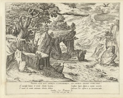 skipsvrak Allegoriske landskap (serietittel) av Symon Novelanus (attributed to)