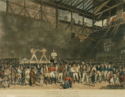 Det indre av Fives Court, gravert av Charles Turner av T. (after) Blake