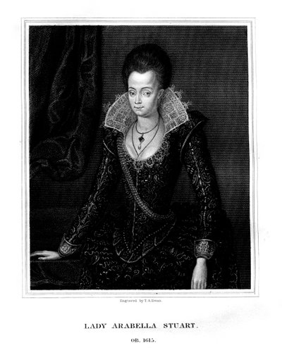 Lady Arabella Stuart, hertuginne av Somerset, 1826. av T. A. Dean