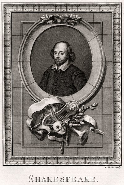 Shakespeare, 1776 av T. Cook