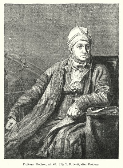 Professor Robison, aet 60 (gravering) av T. D. (after) Scott