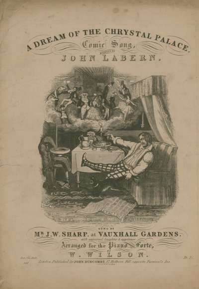 En drøm om Crystal Palace, en komisk sang av John La Bern av T. Hampson Jones
