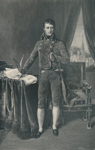 Napoleon Bonaparte, første konsul, 1803-1804, 1896 av T. Johnson