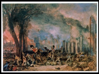 Anklagen for 3rd Dragoon Guards i Queen Square, Bristol, mandag 31. oktober 1831 av T. L. and Muller William J. Rowbotham
