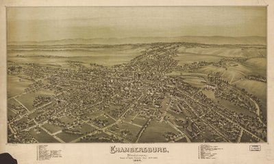 Perspektivkart ikke tegnet i målestokk. Fugleperspektiv. LC Panoramic maps (2nd ed.), 749 Også tilgjengelig via Library of Congress-nettstedet som et rasterbilde. Indeksert for interessepunkter. AACR2 av T. M. Fowler